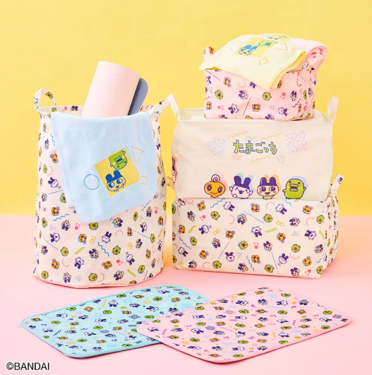 ダイソー たまごっち 商品名：布製収納各種 価格：各300～500円（税込330～550円）