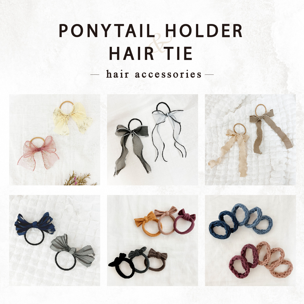 ダイソー ヘアアクセサリー リボンポニー ヘアゴム