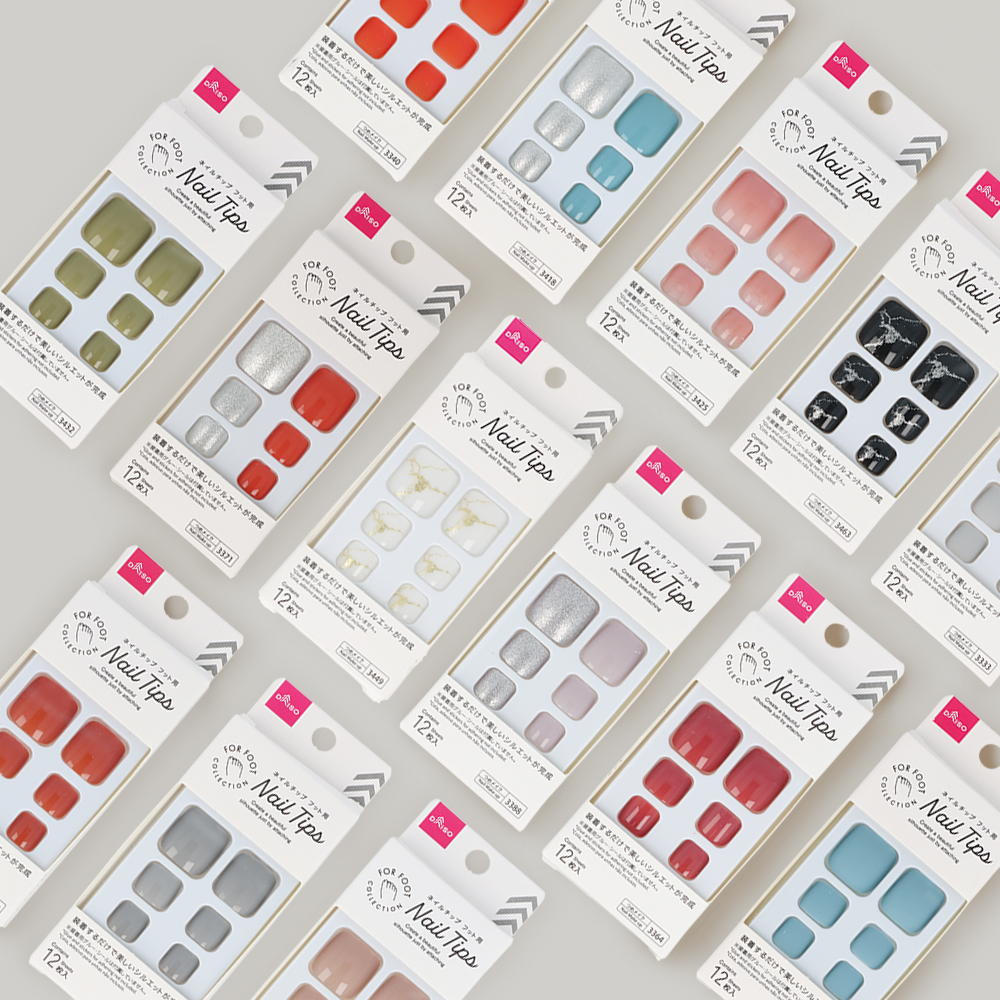 ダイソー フットネイルチップ