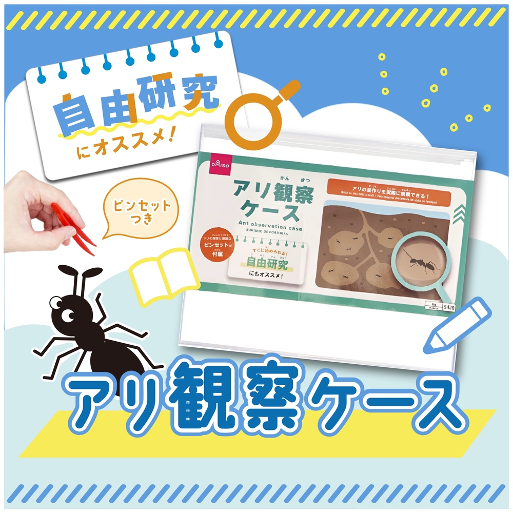 アリ観察ケース ダイソー