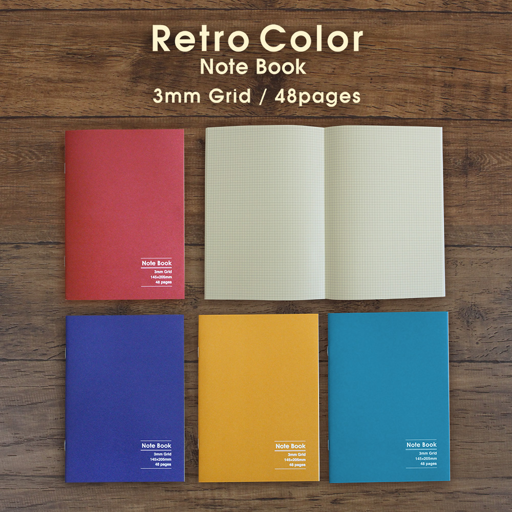 ダイソー レトロカラーノート A5