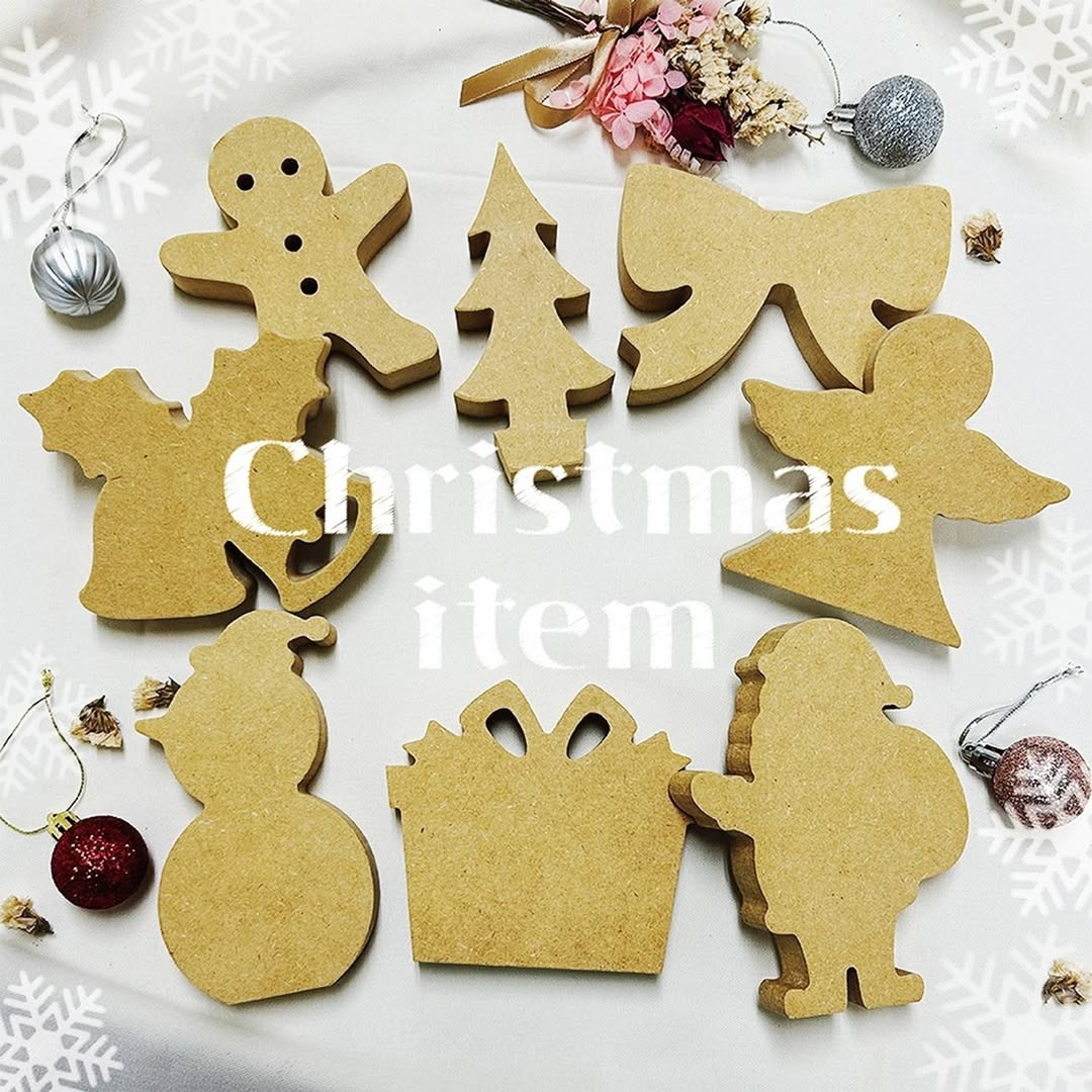 ダイソー MDFクリスマスオーナメント