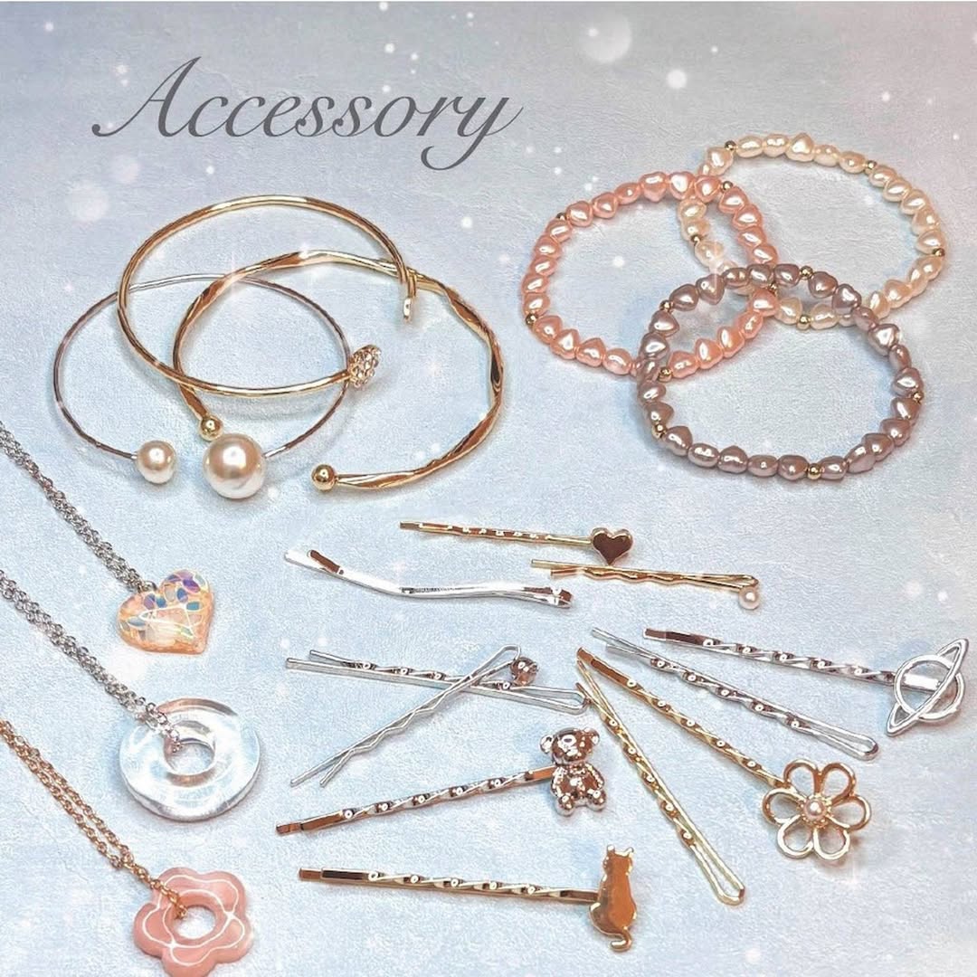 ダイソー アクセサリー ネックレス ヘアピン バングル