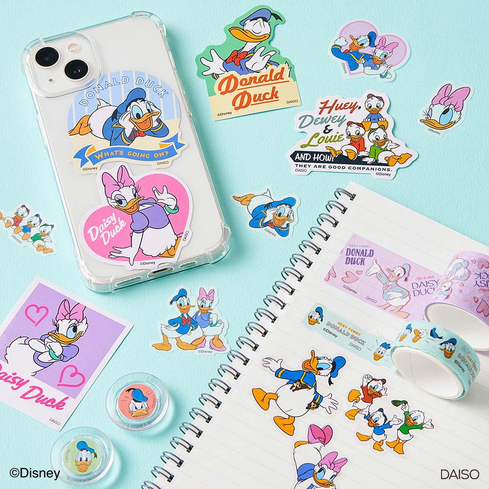 ドナルドダック 文具 ダイソー