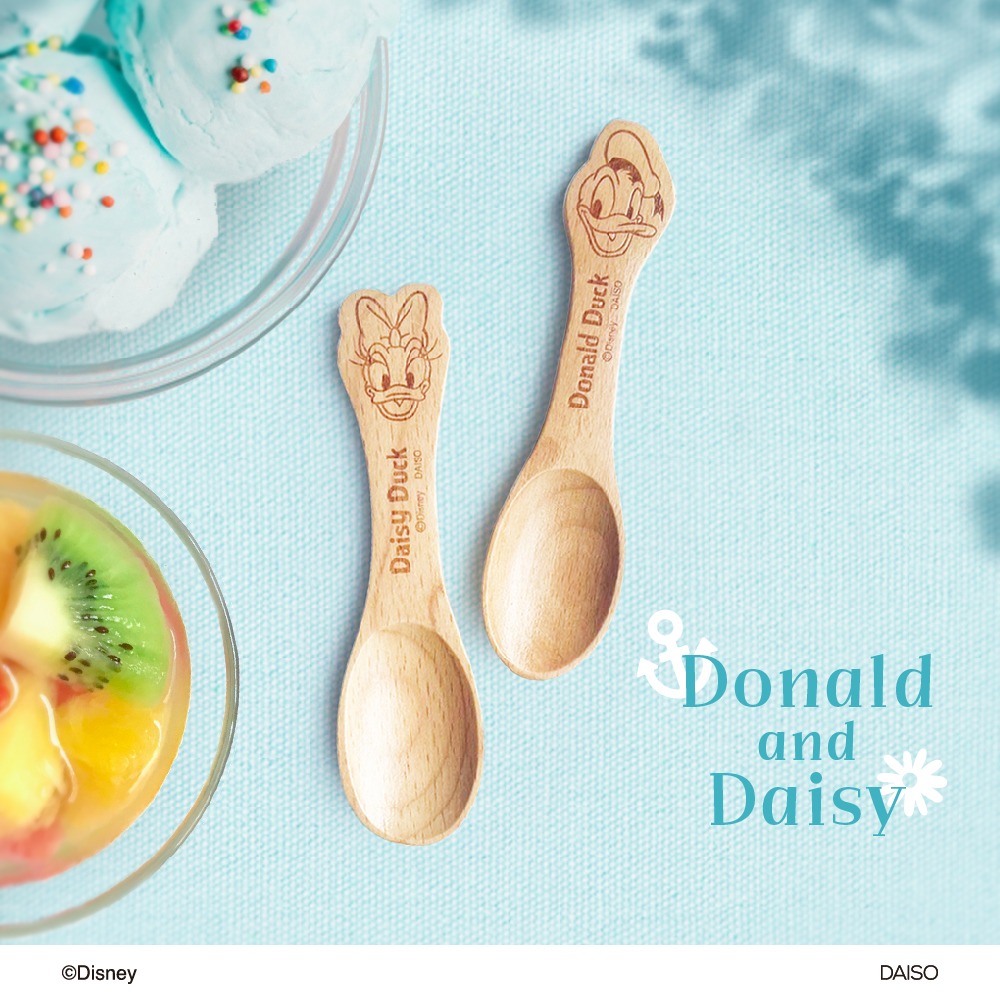 ドナルド デイジー 木製スプーン ダイソー
