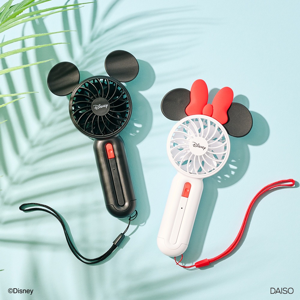 ダイソー ディズニーデザインのハンディー扇風機