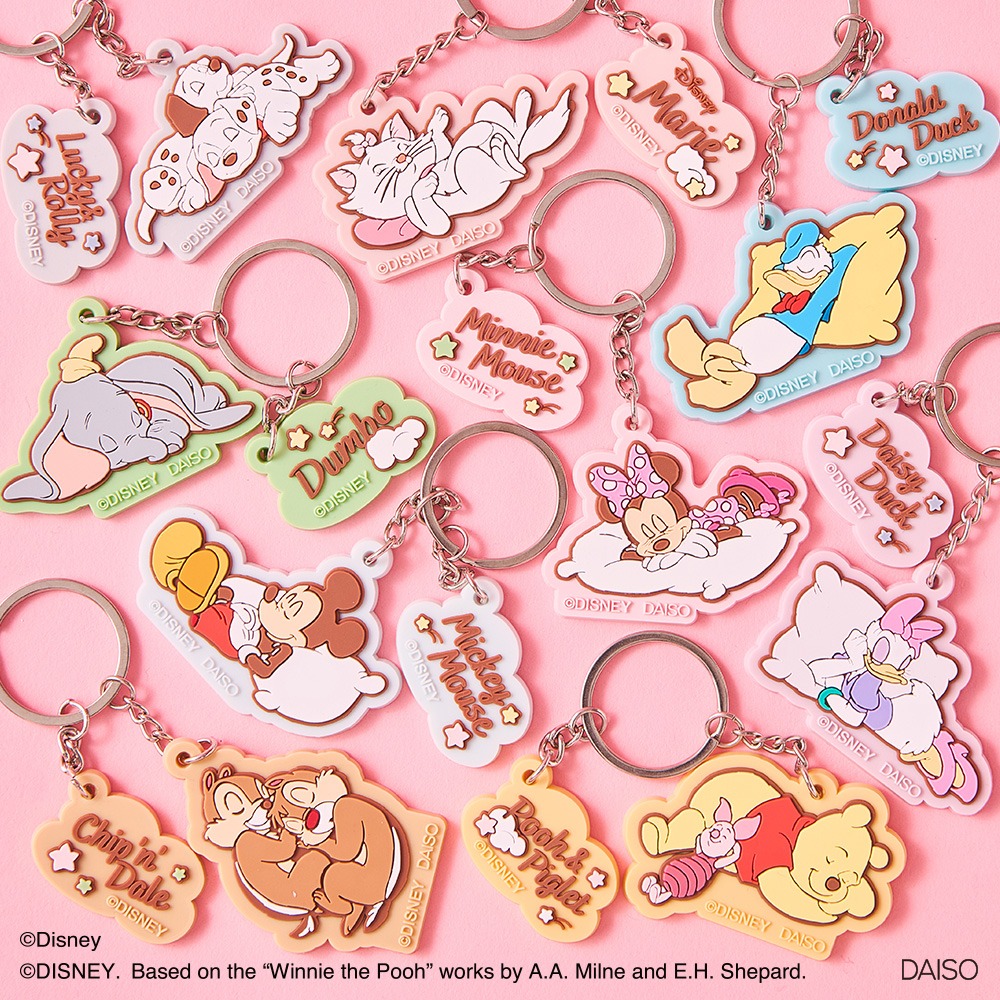 DAISOのディズニーデザイングッズ キーホルダー
