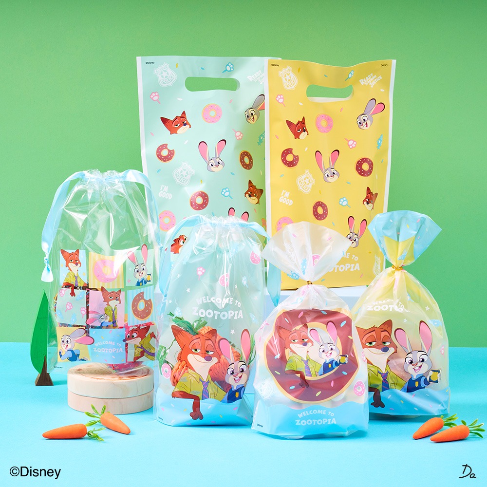 ズートピアデザインのラッピングアイテム