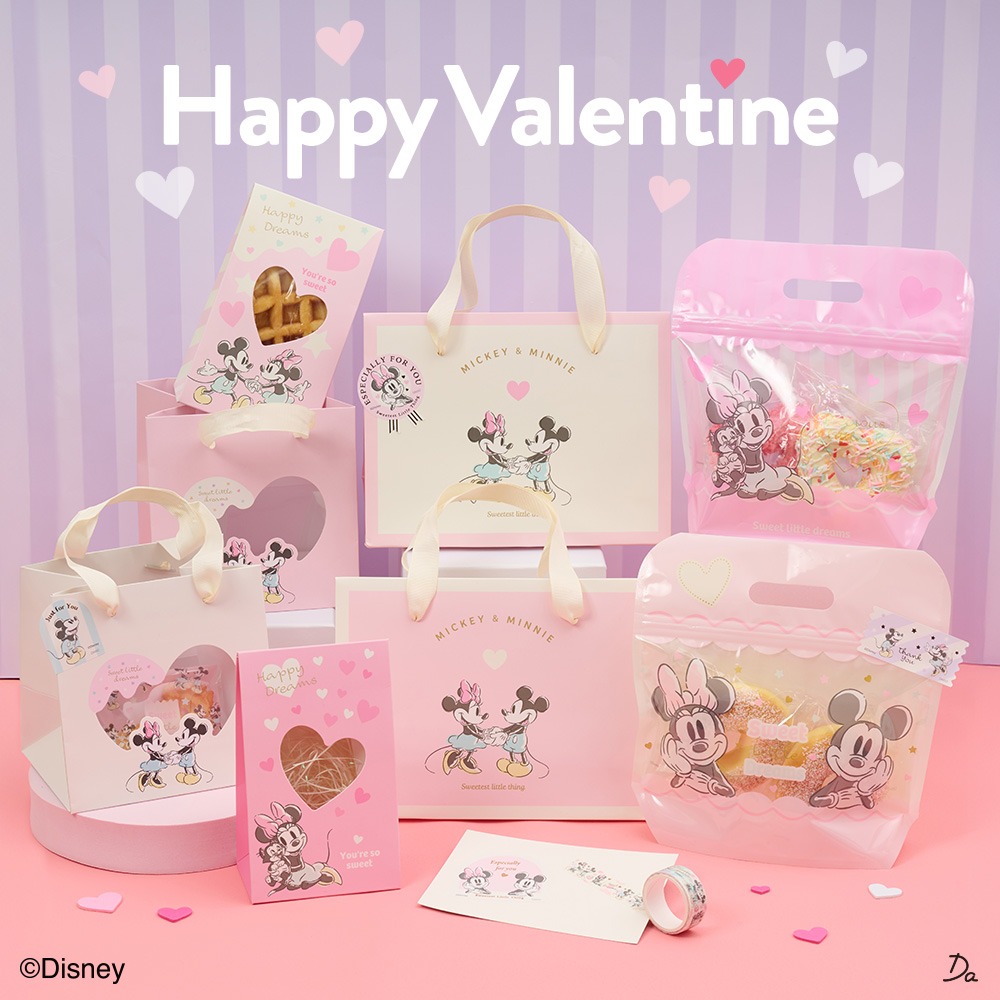 ミッキー＆ミニーのバレンタインラッピングシリーズ