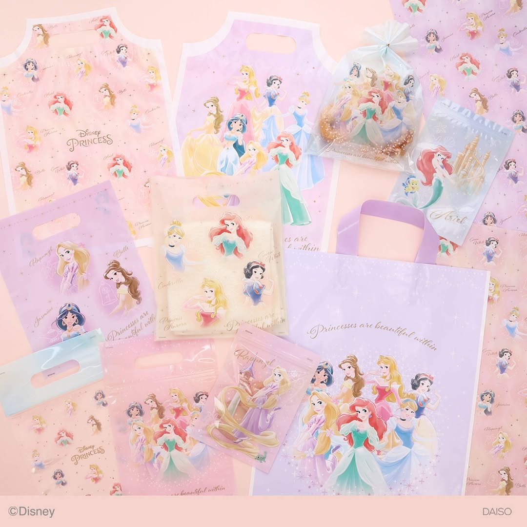 ディズニープリンセス ラッピング ダイソー
