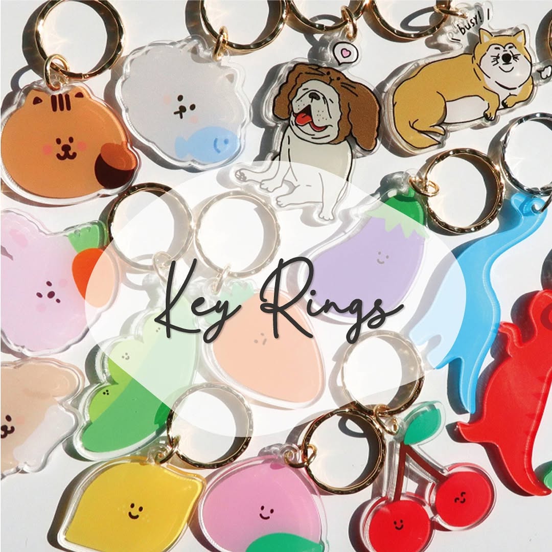 ダイソー 韓国風 アクリルキーホルダー