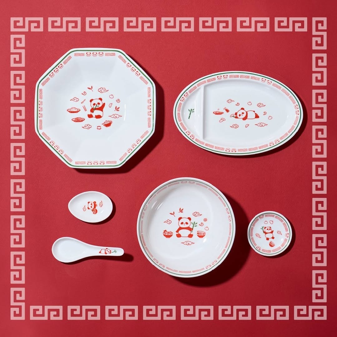 パンダデザイン 中華食器 ダイソー