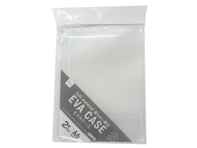 ＥＶＡケース（ホワイト、Ａ６、２枚） ダイソー(DAISO)