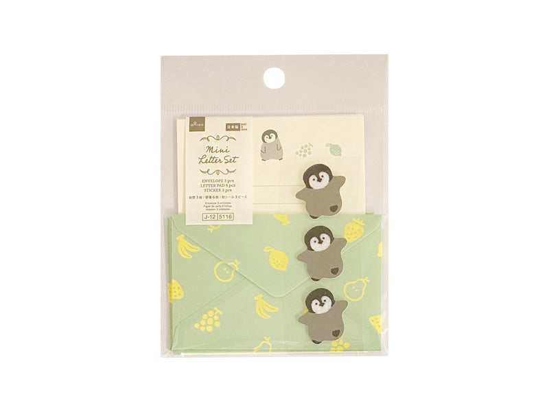 ミニレターセット（ふわふわペンギン） ダイソー(DAISO)