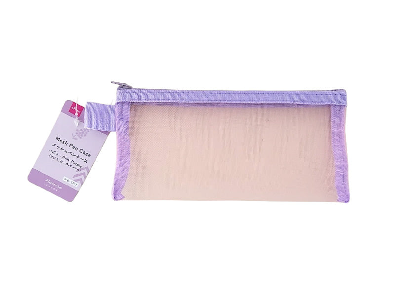 メッシュペンケース（ＮＣＳ、ピンクパープル） ダイソー(DAISO)