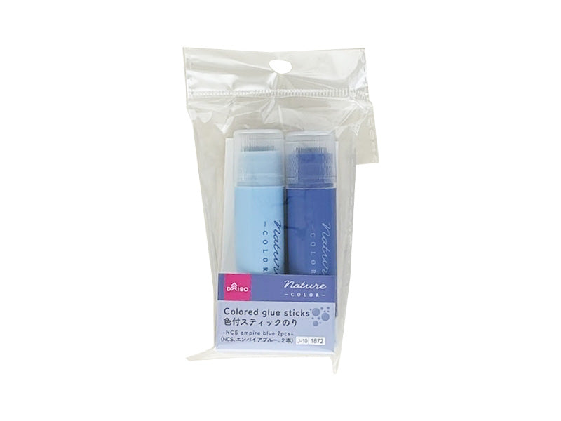 色付スティックのり（ＮＣＳ、エンパイアブルー、２本） ダイソー(DAISO)