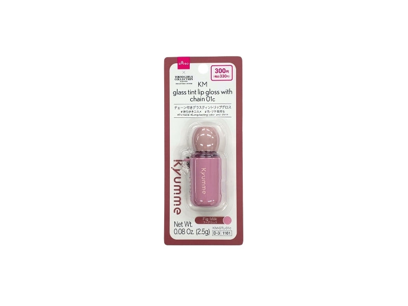 ＫＭ チェーン付きグラスティントリップグロス ０１ｃ ダイソー(DAISO)