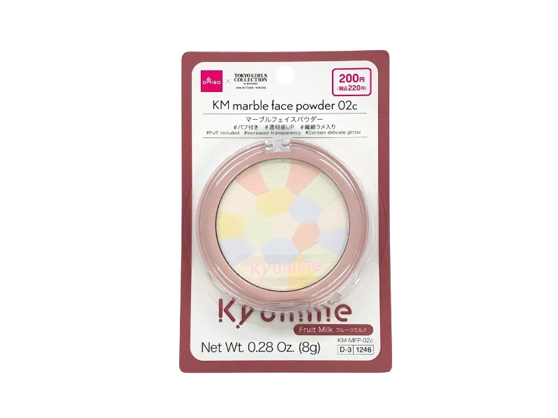 ＫＭ マーブルフェイスパウダー ０２ｃ ダイソー(DAISO)