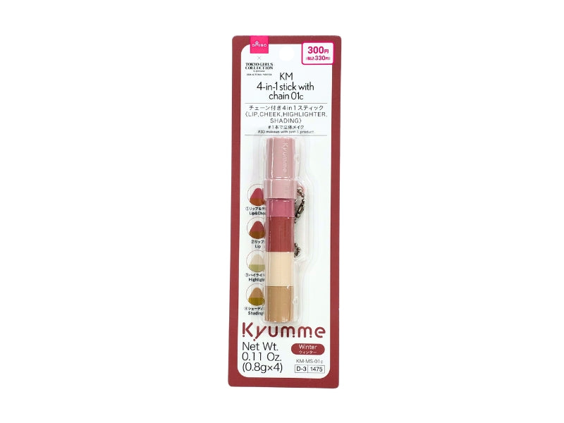 ＫＭ チェーン付き４ｉｎ１スティック ０１ｃ ダイソー(DAISO)