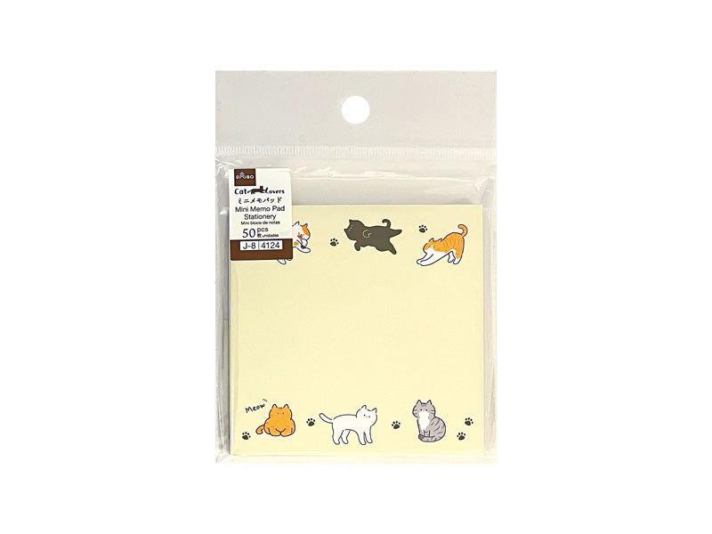 ミニメモパッド（猫文具、くつろぐ猫） ダイソー(DAISO)