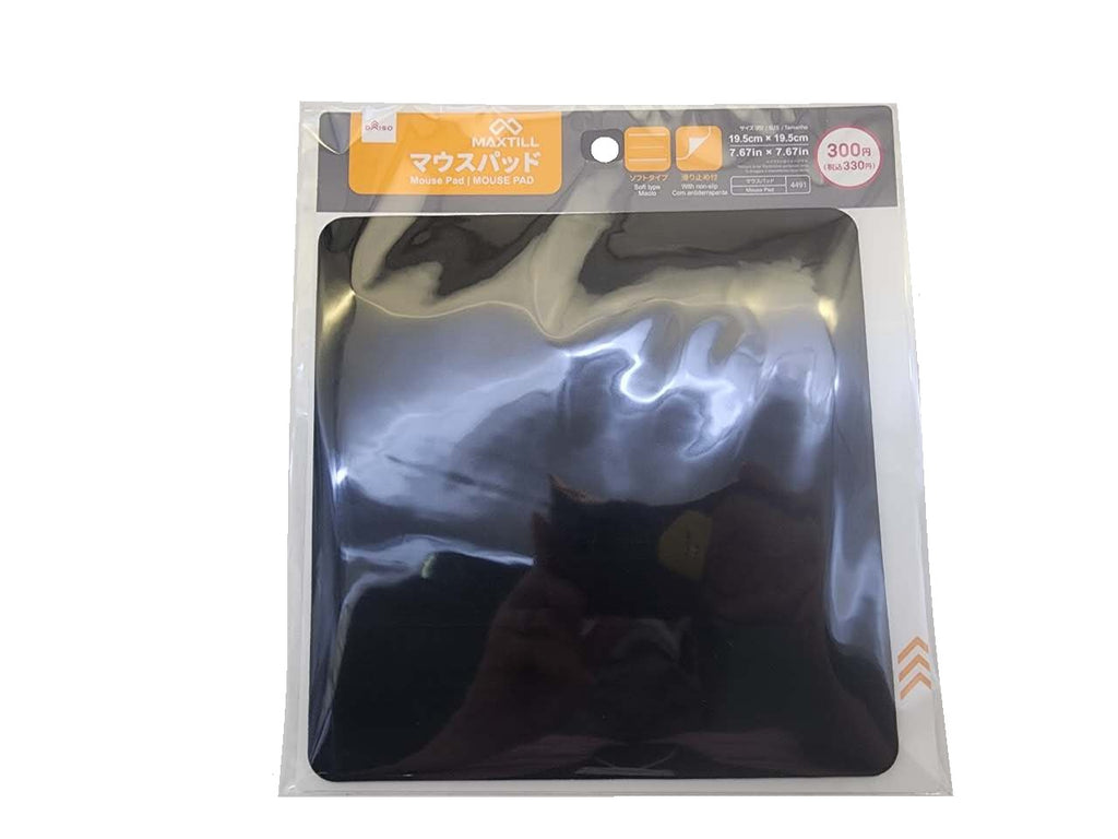 スエード調マウスパッド（１９．５ｃｍ×１９．５ｃｍ） ダイソー(DAISO)