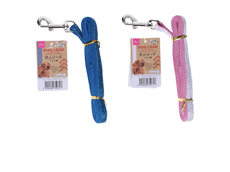 犬のリード（超小型・小型犬用、ドット柄） ダイソー(DAISO)