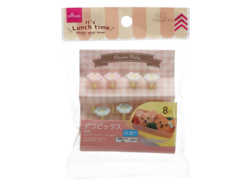 抗菌デコピックス（８本、お花） ダイソー(DAISO)