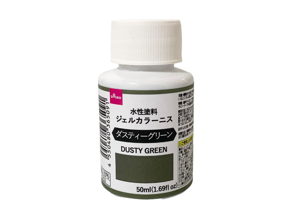 水性塗料（ジェルカラーニス、ダスティーグリーン） ダイソー(DAISO)