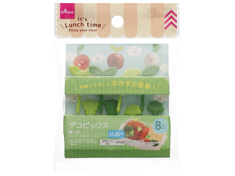 抗菌デコピックス（８本、葉っぱ） ダイソー(DAISO)