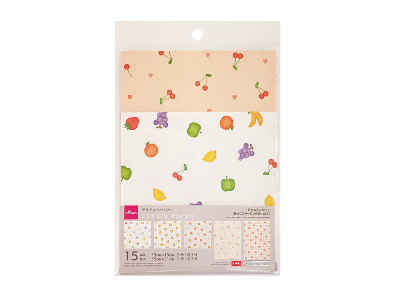 デザインペーパー（フルーツ） ダイソー(DAISO)