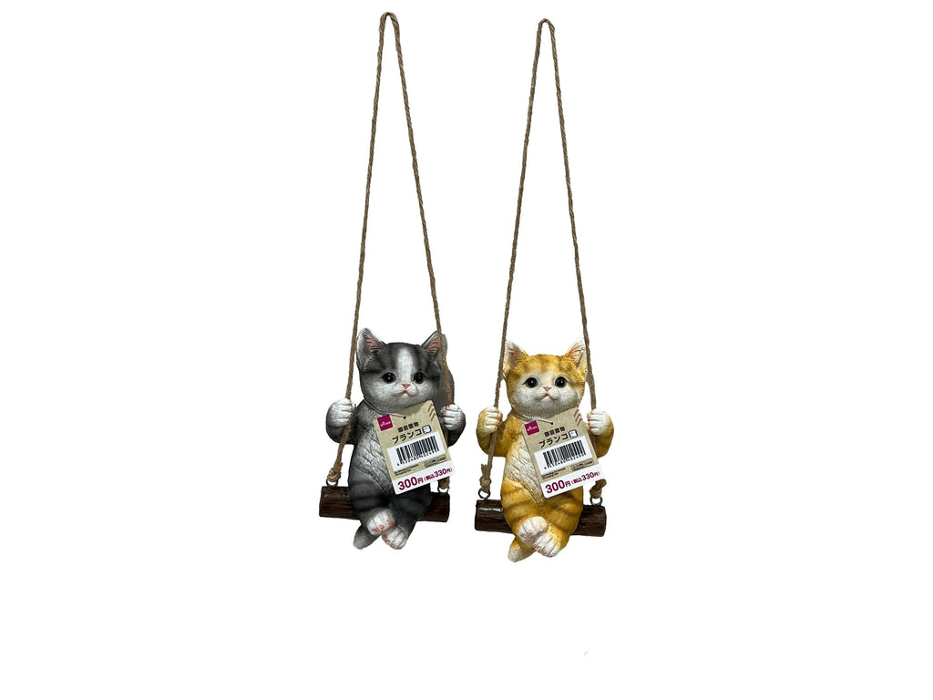 園芸置物（ブランコ猫） ダイソー(DAISO)