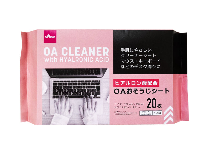 ヒアルロン酸配合ＯＡおそうじシート（２０枚） ダイソー(DAISO)