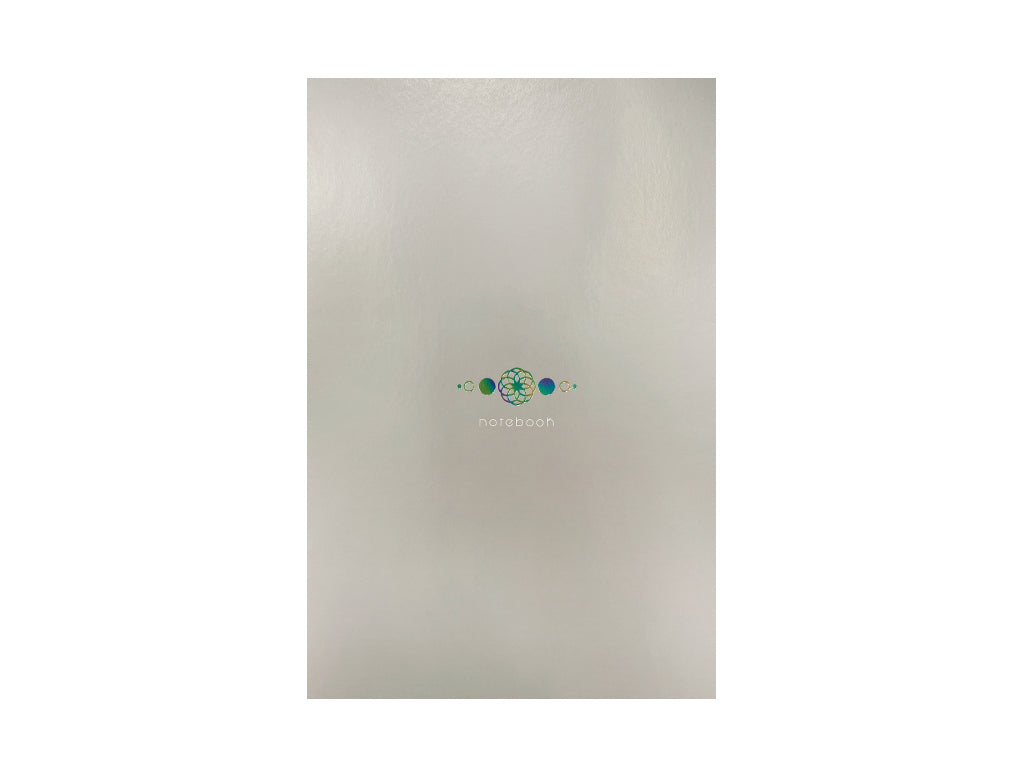 ノート（Ｂ６、方眼５ｍｍ、４８ページ、銀色） ダイソー(DAISO)