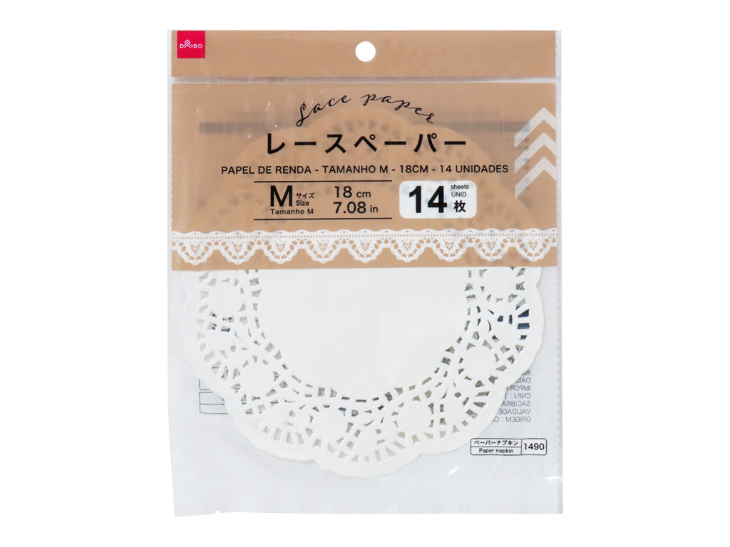 レースペーパー（М、１４枚） ダイソー(DAISO)