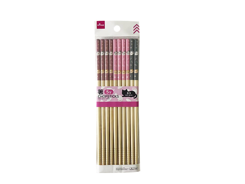 箸（ネコ、５膳） ダイソー(DAISO)