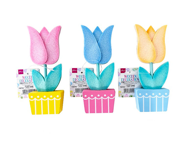 木製オブジェ（チューリップ） ダイソー(DAISO)