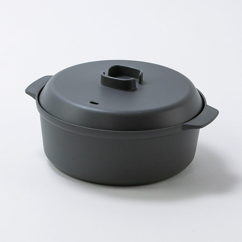 すのこ付レンジ鍋（ＧＹ）１．４Ｌ ダイソー(DAISO)