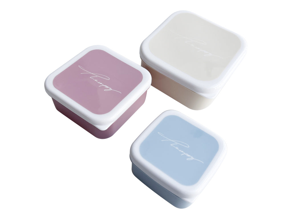 入れ子ランチボックス（スクエア、３個セット、Ｂ） ダイソー(DAISO)