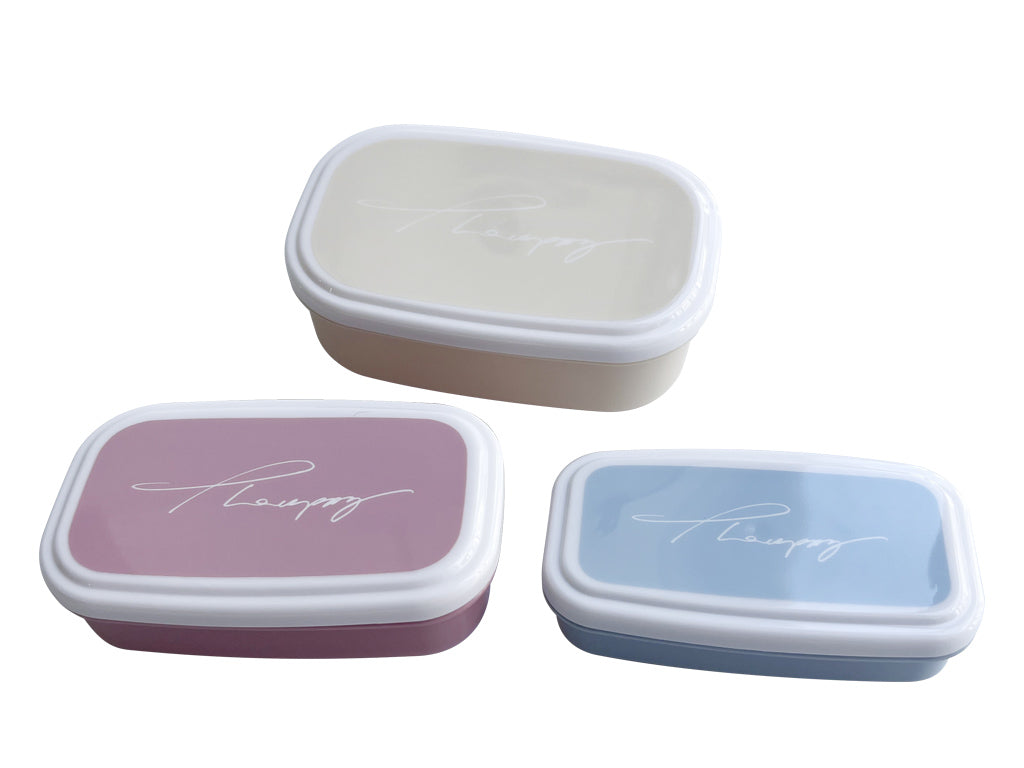 入れ子ランチボックス（長方形、３個セット、Ｂ） ダイソー(DAISO)