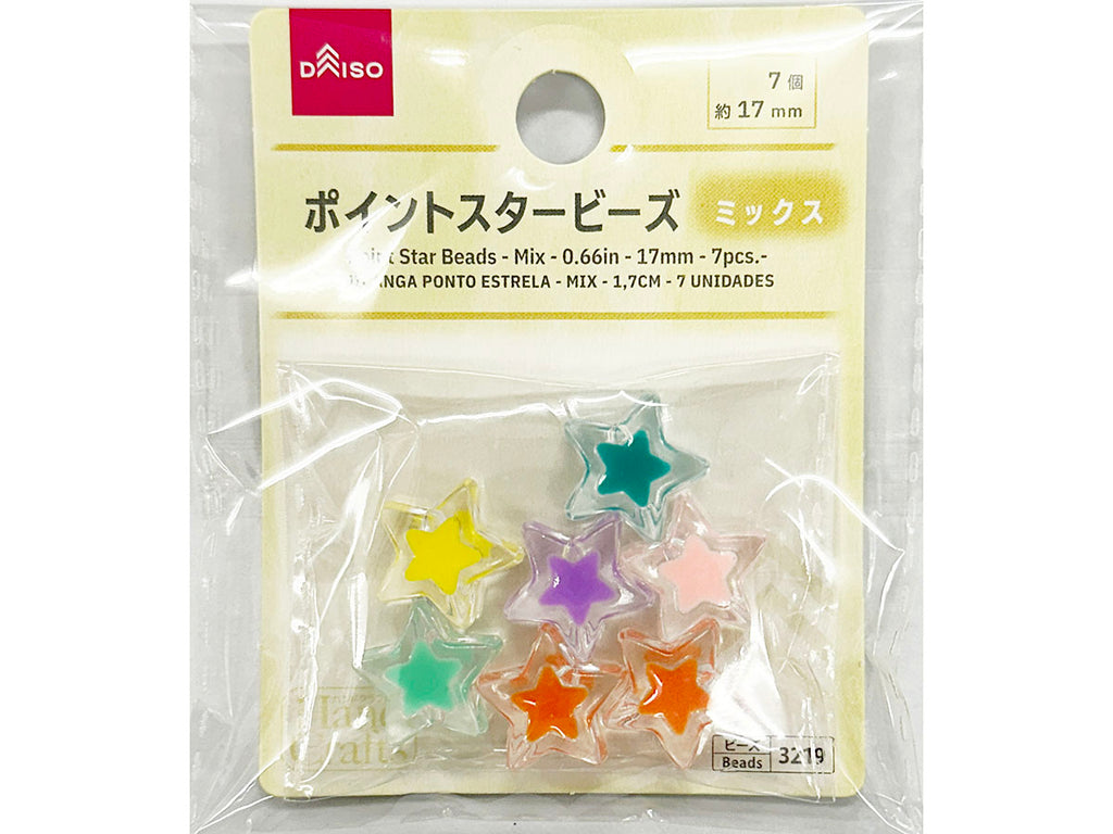 ポイントスタービーズ（ミックス、７個） ダイソー(DAISO)