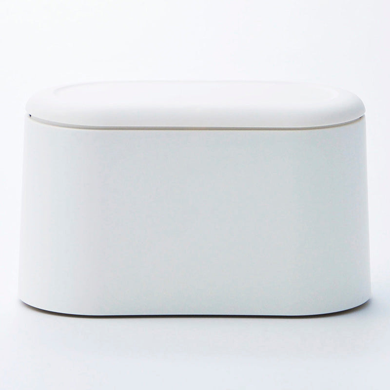 卓上用蓋付ゴミ箱（ワンプッシュ式、ＷＨ） ダイソー(DAISO)