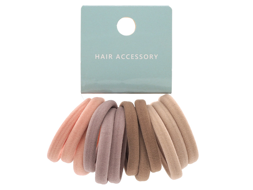 ソフトヘアゴムセット（くすみカラー、ピンク系） ダイソー(DAISO)