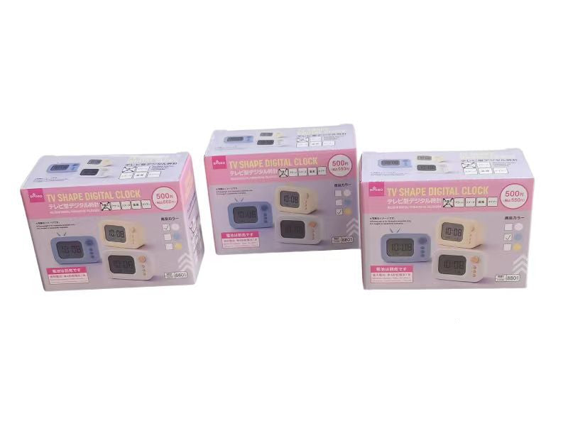テレビ型デジタル時計 ダイソー(DAISO)