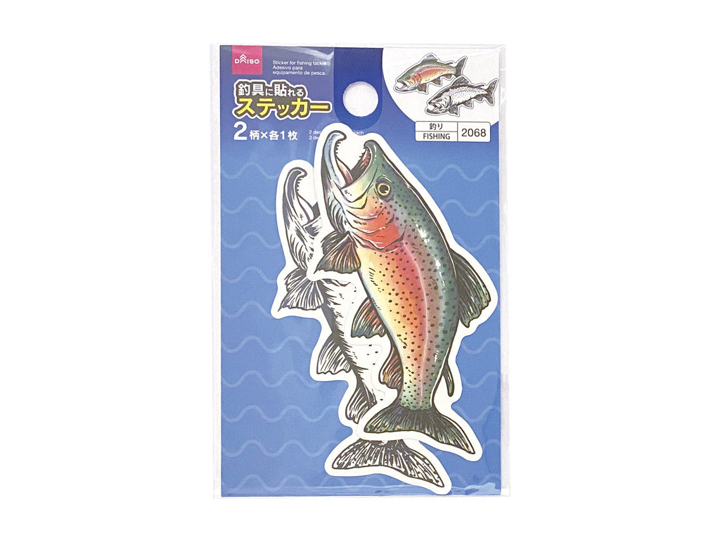 さかなイラストステッカー（ニジマス） ダイソー(DAISO)