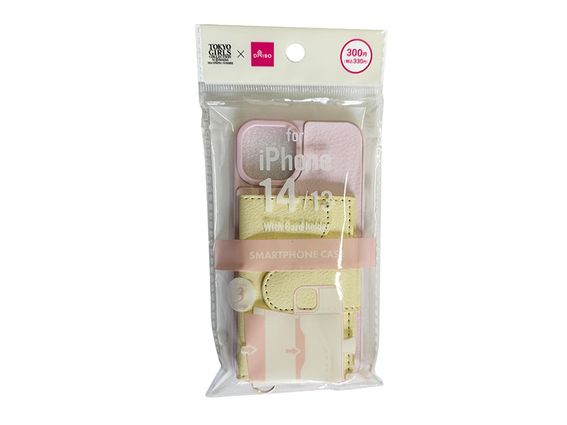 カードホルダー付スマホケース（ＰＫ×ＩＶ） ダイソー(DAISO)