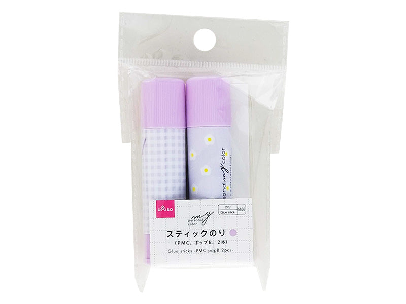 スティックのり（ＰＭＣ、ポップＢ、２本） ダイソー(DAISO)