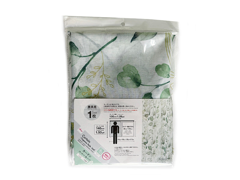 カーテン（オーガンジー風、リーフ） ダイソー(DAISO)