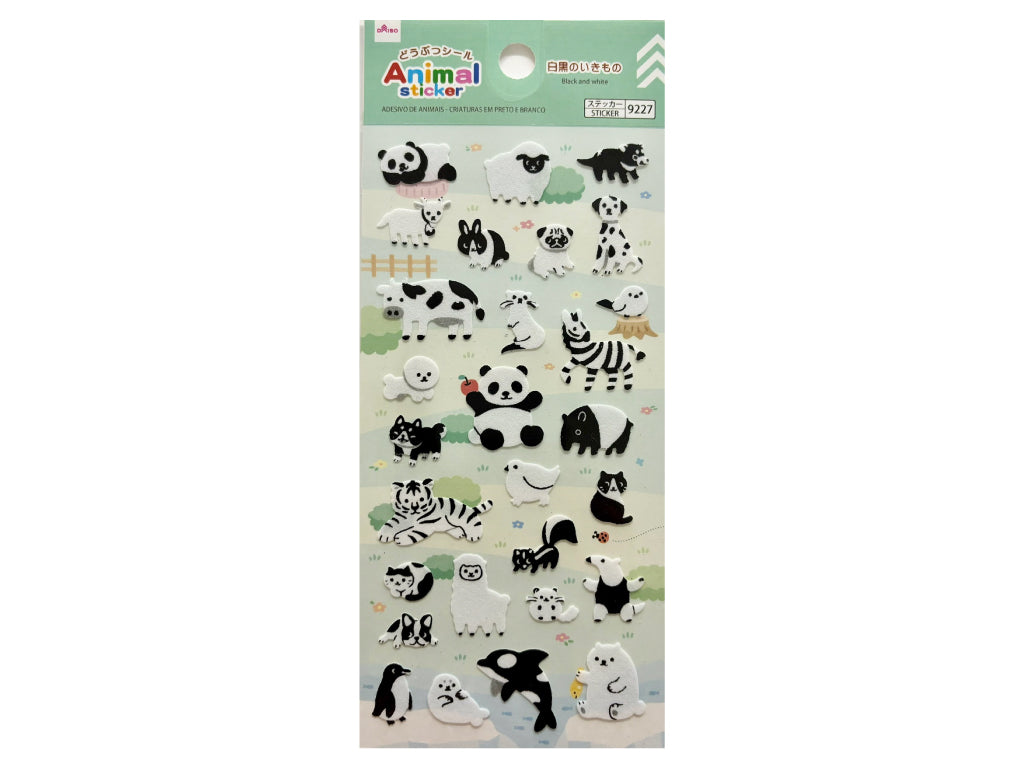 どうぶつシール（白黒のいきもの） ダイソー(DAISO)