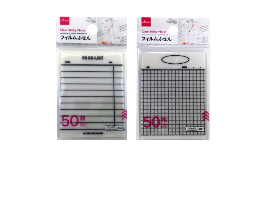 透明ふせん（５０枚、罫線） ダイソー(DAISO)