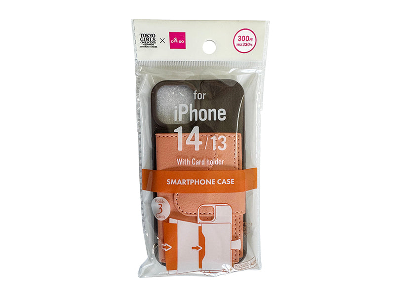 カードホルダー付スマホケース（ＢＲ×ＯＲ） ダイソー(DAISO)